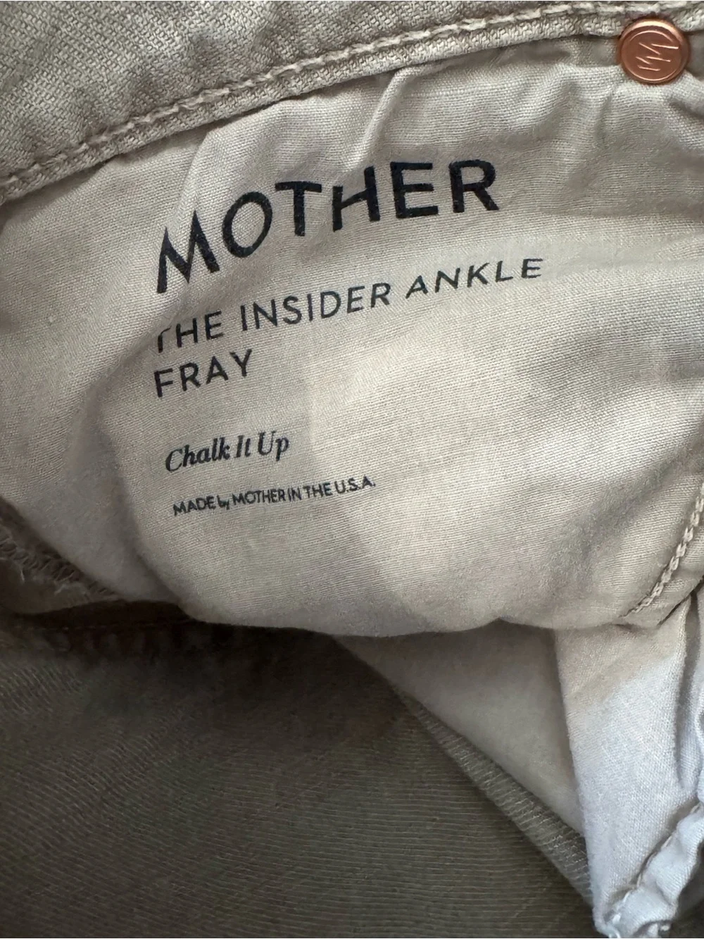 Mother The Insider Ankle Fray Chalk It Up 27